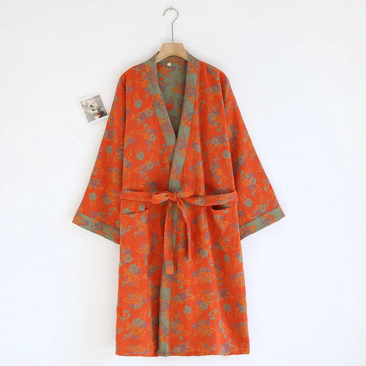 Women's Cotton Kimono Robe | Bathrobe for Women