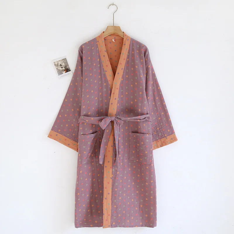 Women's Cotton Kimono Robe | Bathrobe for Women