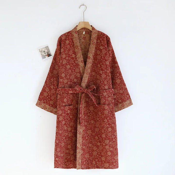 Women's Cotton Kimono Robe | Bathrobe for Women