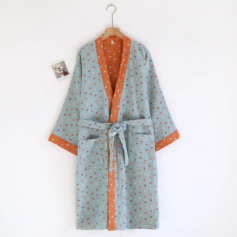 Women's Cotton Kimono Robe | Bathrobe for Women
