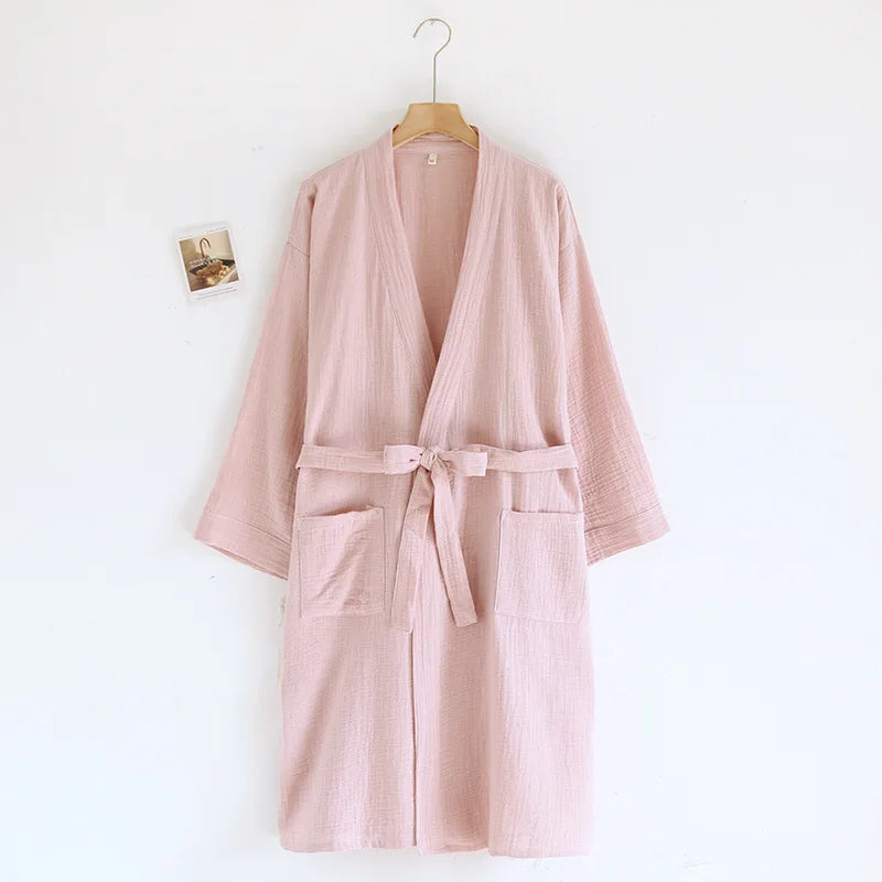 Women's Cotton Kimono Robe | Bathrobe for Women