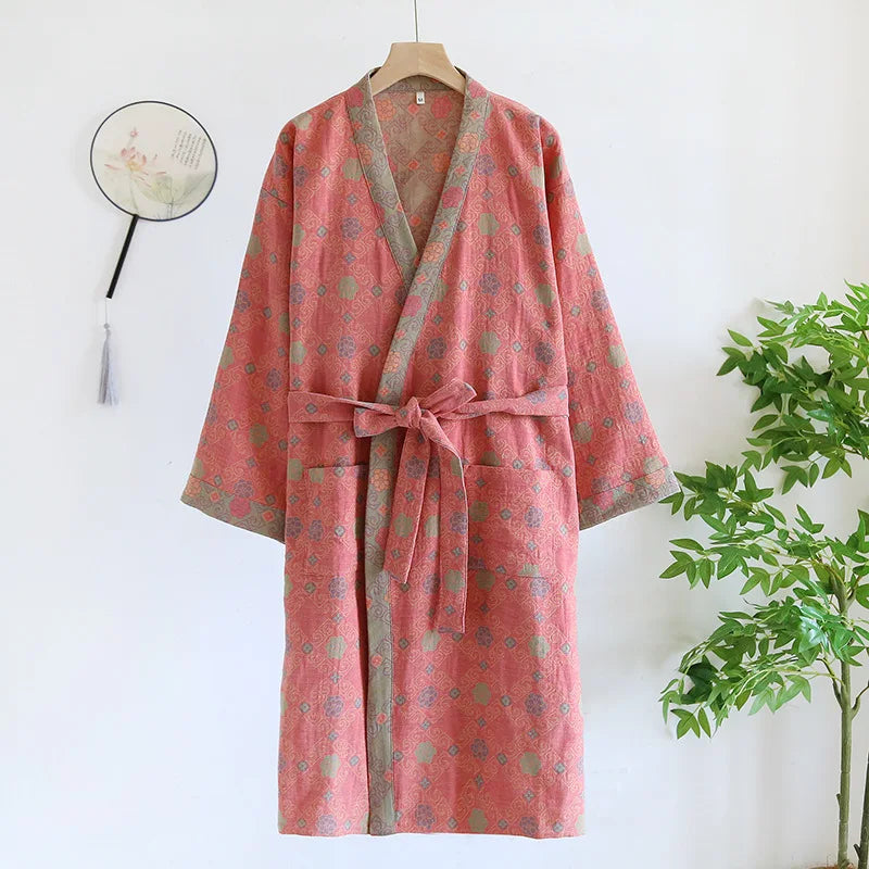Women's Cotton Kimono Robe | Bathrobe for Women