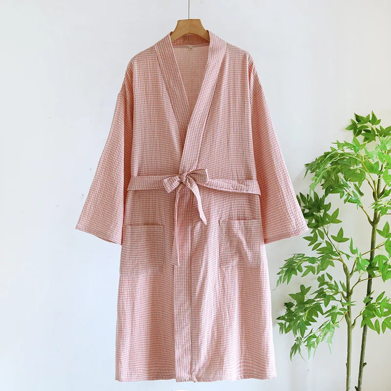 Women's Cotton Kimono Robe | Bathrobe for Women