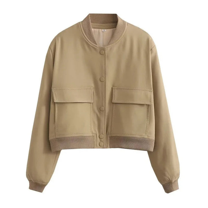 Women's Cropped Bomber Jacket | Casual Outerwear