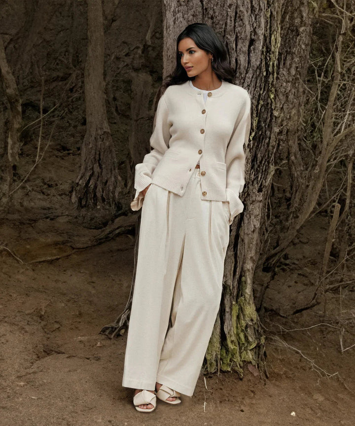 Women's Elegant Button Cardigan | Slim Fit Knitwear