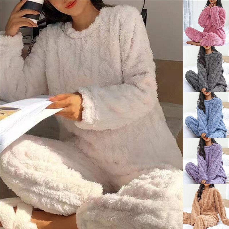 Women's Fleece Pajama Set | Cozy Pajamas for Winter