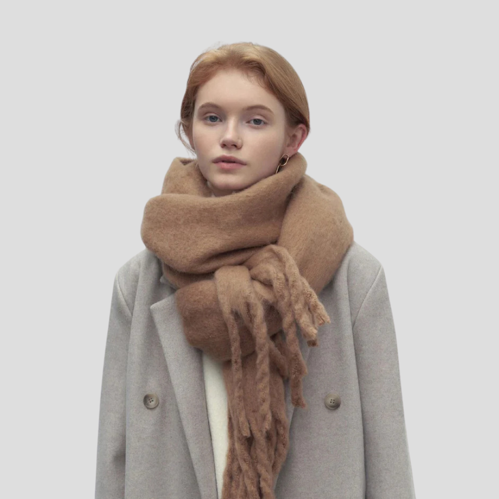 Women's Fringed Tassel Scarf | Stylish Long Accessory