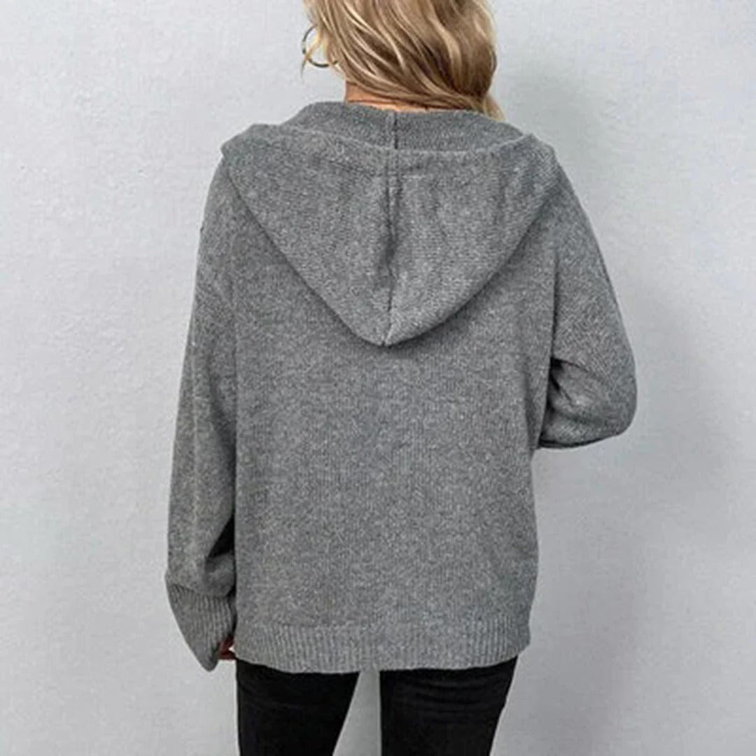 Women's Hooded Cardigan | Casual Knit Vest 3