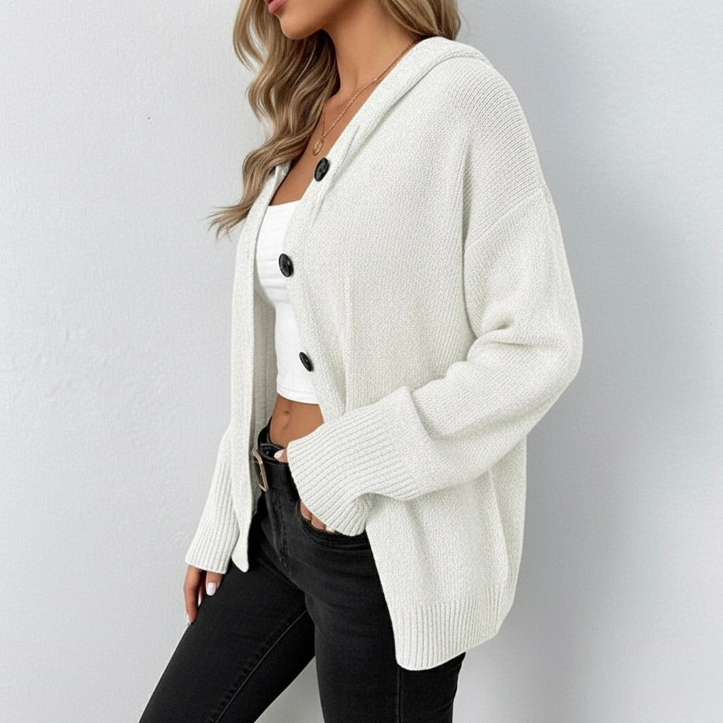 Women's Hooded Cardigan | Casual Knit Vest 5
