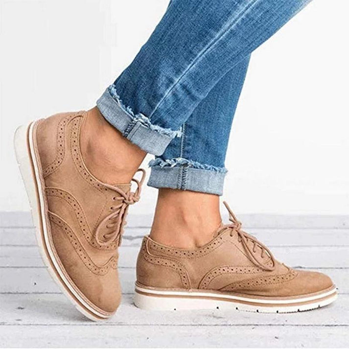Women's Lace-Up Brogue Trainers | Casual Footwear