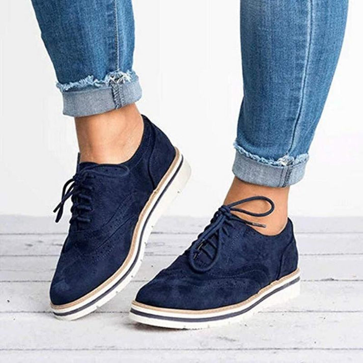Women's Lace-Up Brogue Trainers | Casual Footwear