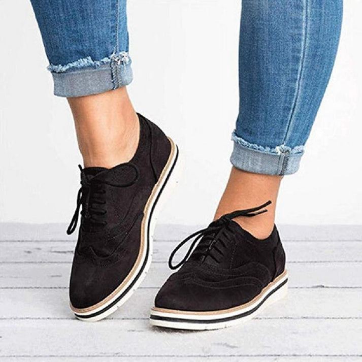 Women's Lace-Up Brogue Trainers | Casual Footwear