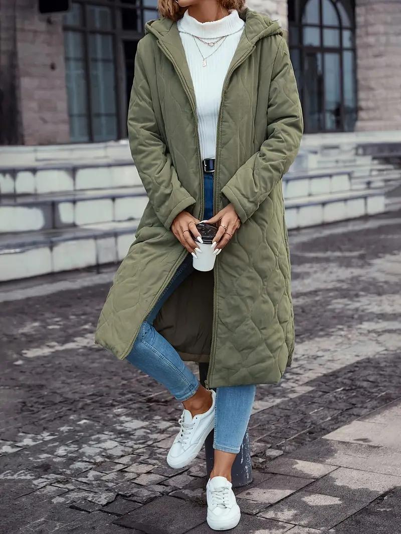 Women's Long Puffer Coat with Hood | Cozy Winter Coat