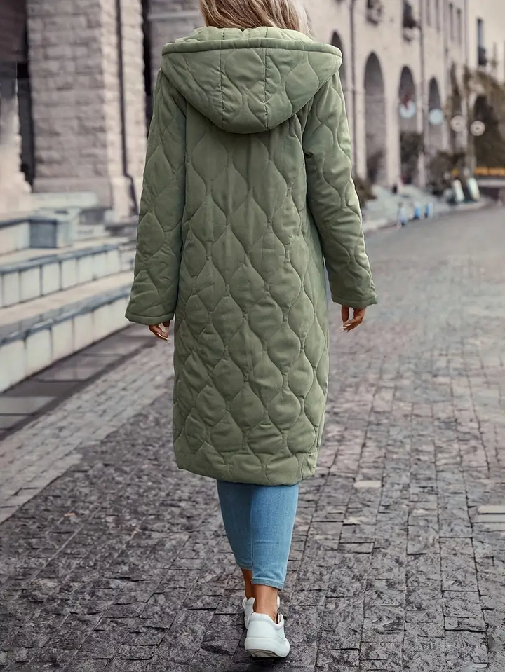 Women's Long Puffer Coat with Hood | Cozy Winter Coat