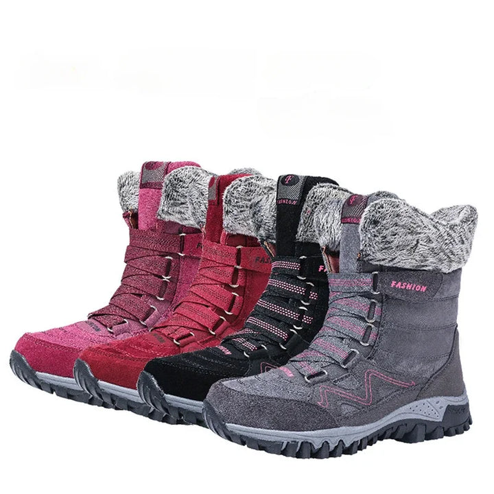 Women's Plush Winter Ankle Boots | Waterproof Non-Slip Boots