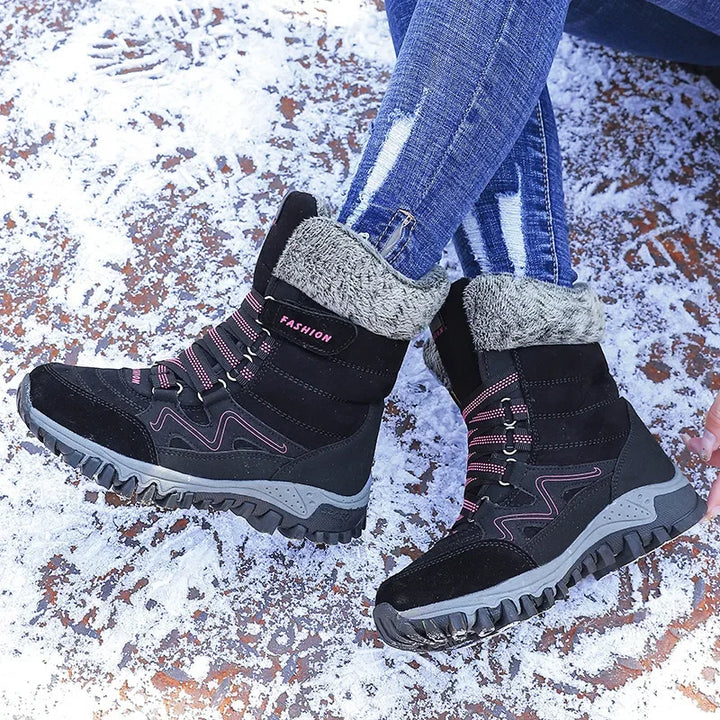 Women's Plush Winter Ankle Boots | Waterproof Non-Slip Boots