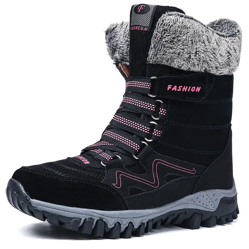 Women's Plush Winter Ankle Boots | Waterproof Non-Slip Boots