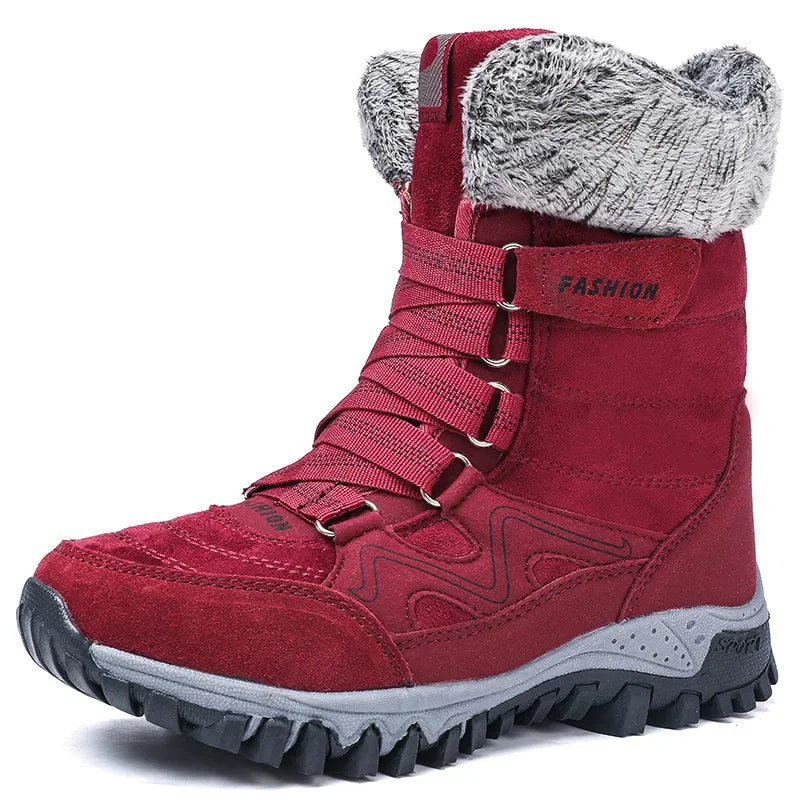 Women's Plush Winter Ankle Boots | Waterproof Non-Slip Boots