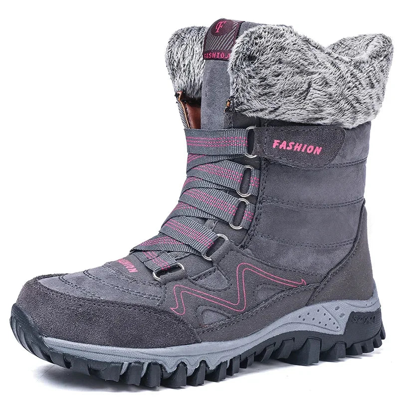 Women's Plush Winter Ankle Boots | Waterproof Non-Slip Boots