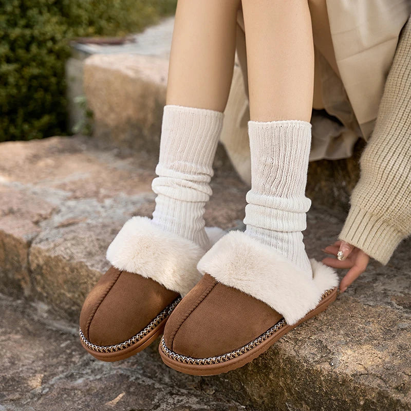 Women's Plush Winter Slippers | Cozy Indoor Footwear