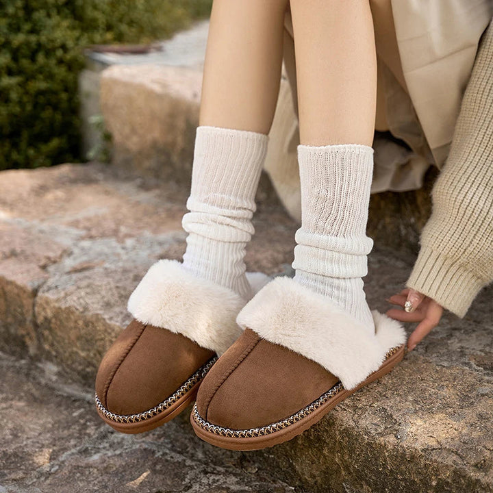 Women's Plush Winter Slippers | Cozy Indoor Footwear