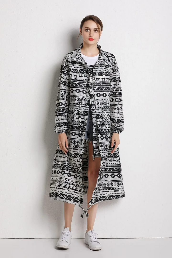 Women's Rain Jacket with Hood | Stylish Waterproof Coat