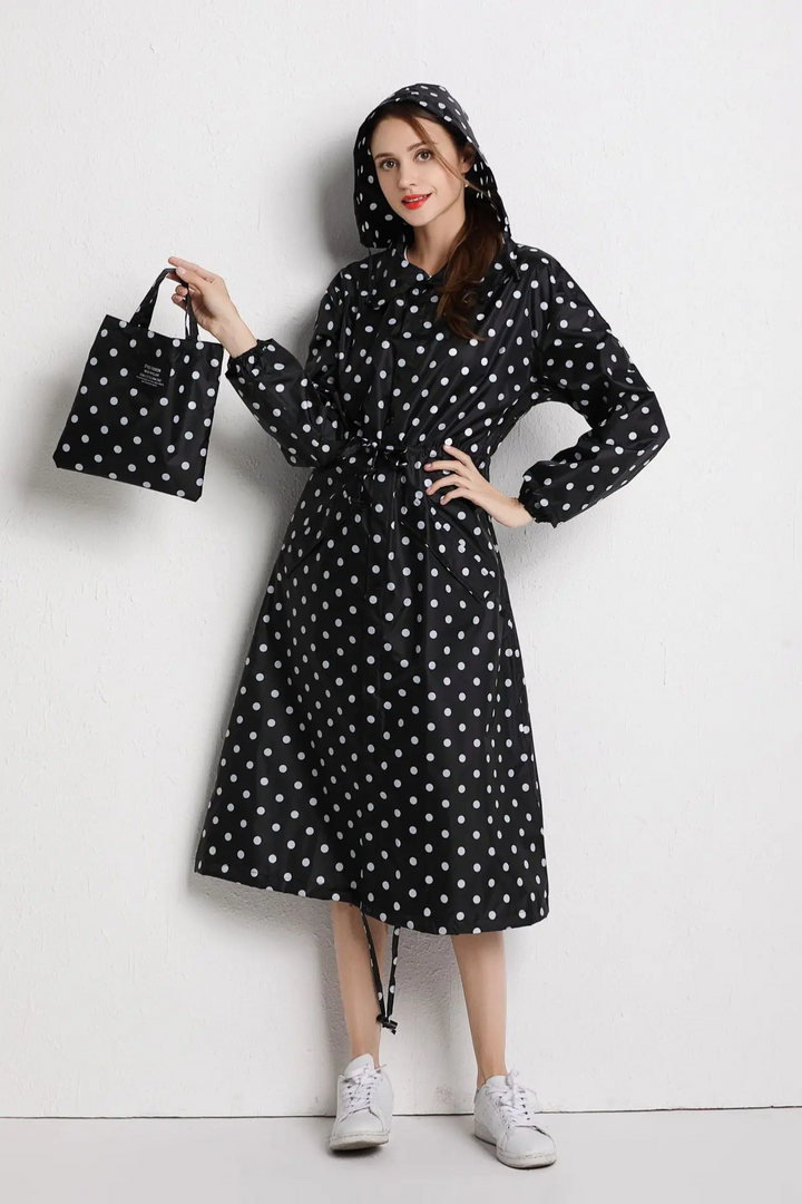 Women's Rain Jacket with Hood | Stylish Waterproof Coat