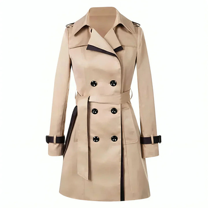 Women's Short Trench Coat with Belt | Stylish Outerwear