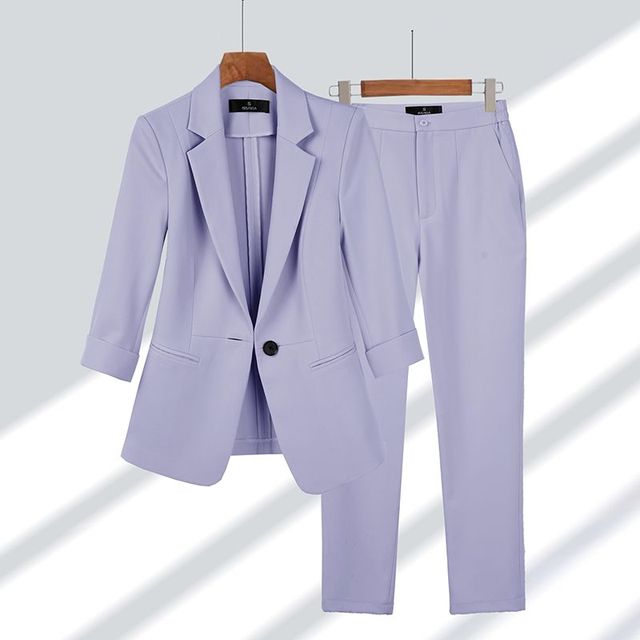 Women's Suit Blazer Trouser Set | Elegant Pant Suits for Women