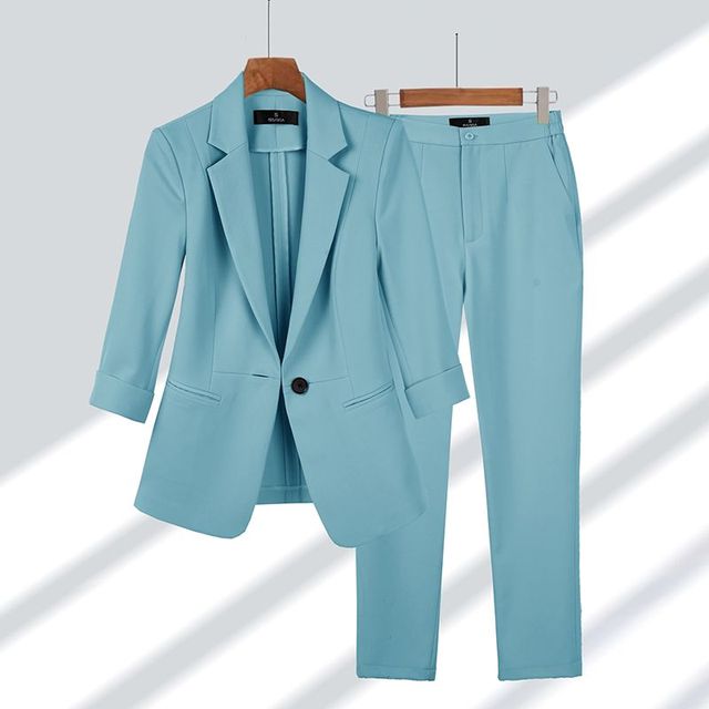 Women's Suit Blazer Trouser Set | Elegant Pant Suits for Women
