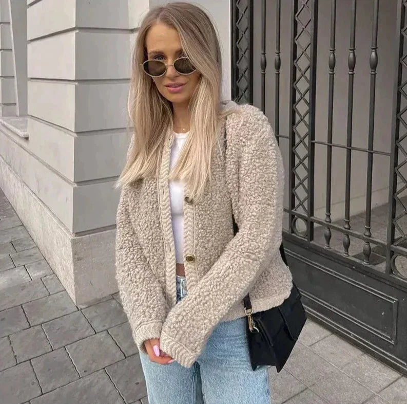 Women's Teddy Fleece Jacket | Casual Women's Coat