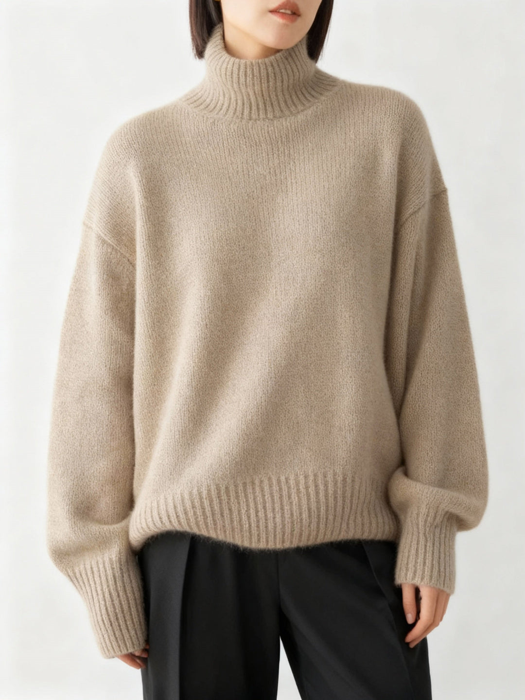 Women's Turtleneck Sweater | Soft Knit Top