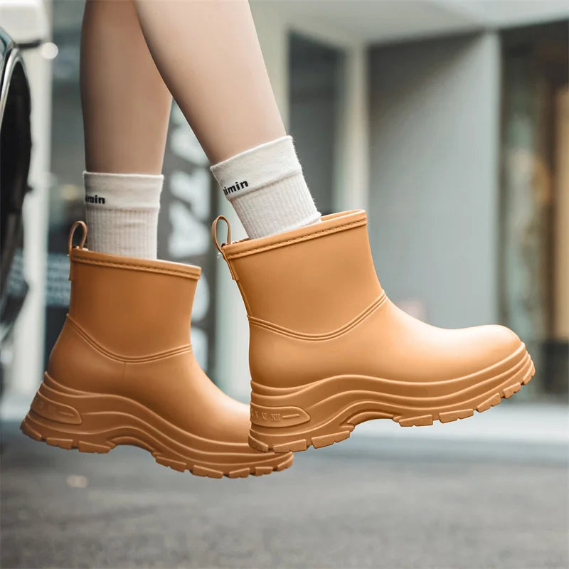 Women's Waterproof Mid-Calf Boots | Slip-Resistant Footwear
