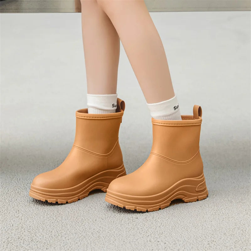 Women's Waterproof Mid-Calf Boots | Slip-Resistant Footwear