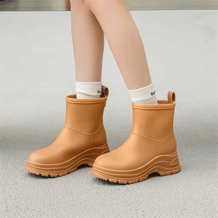 Women's Waterproof Mid-Calf Boots | Slip-Resistant Footwear