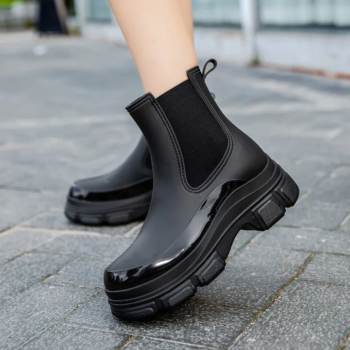 Women's Waterproof Mid-Calf Rain Boots | Non-Slip Rubber