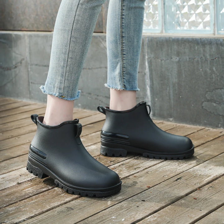 Women's Waterproof Rain Boots PVC Short Tube | Stylish Garden Shoes
