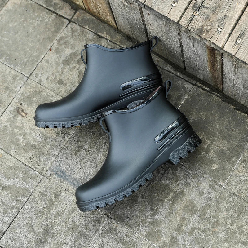 Women's Waterproof Rain Boots PVC Short Tube | Stylish Garden Shoes
