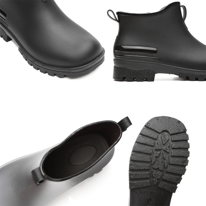 Women's Waterproof Rain Boots PVC Short Tube | Stylish Garden Shoes