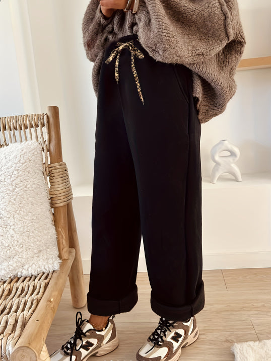 Women's Linen Wide Leg Trousers | Casual Streetwear Pants