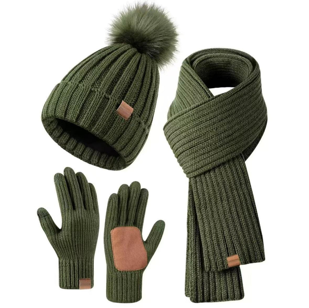 Women's Winter Set | 3-Piece Hat Scarf Gloves