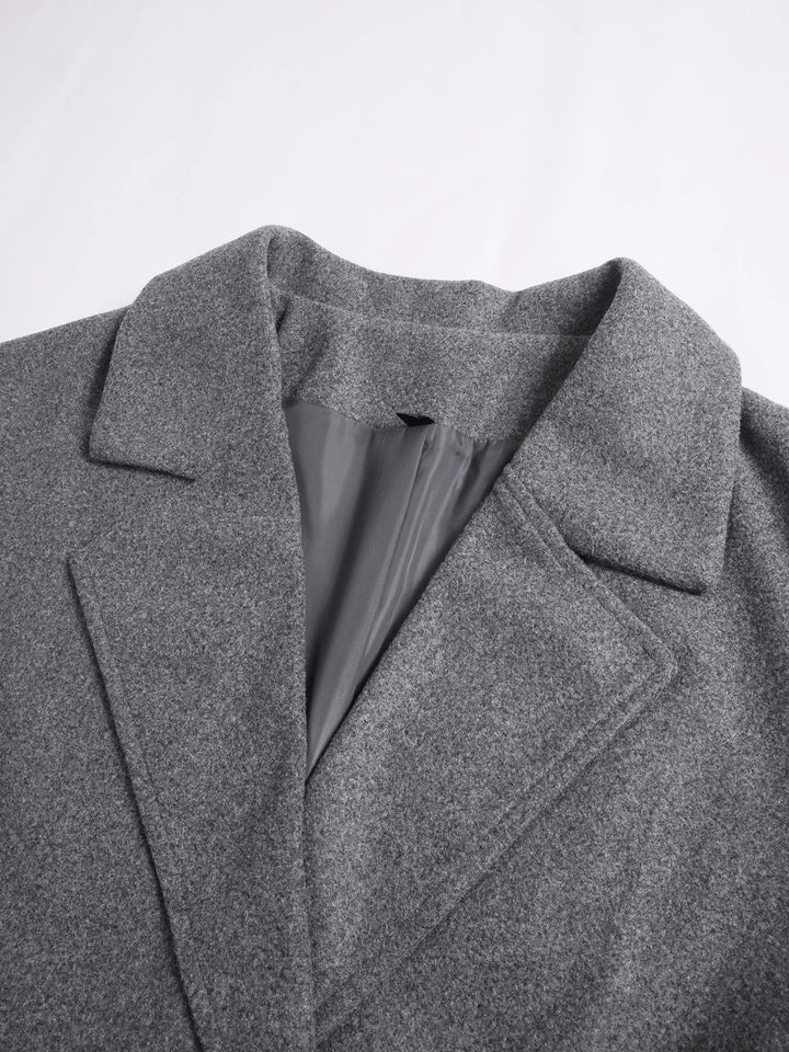 Women's Wool Overcoat | Long Winter Coat for Women