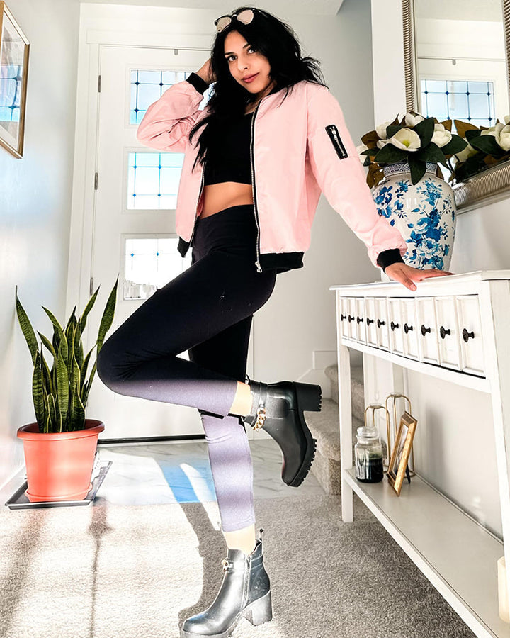 Women's Zip Front Bomber Jacket | Women's Jacket