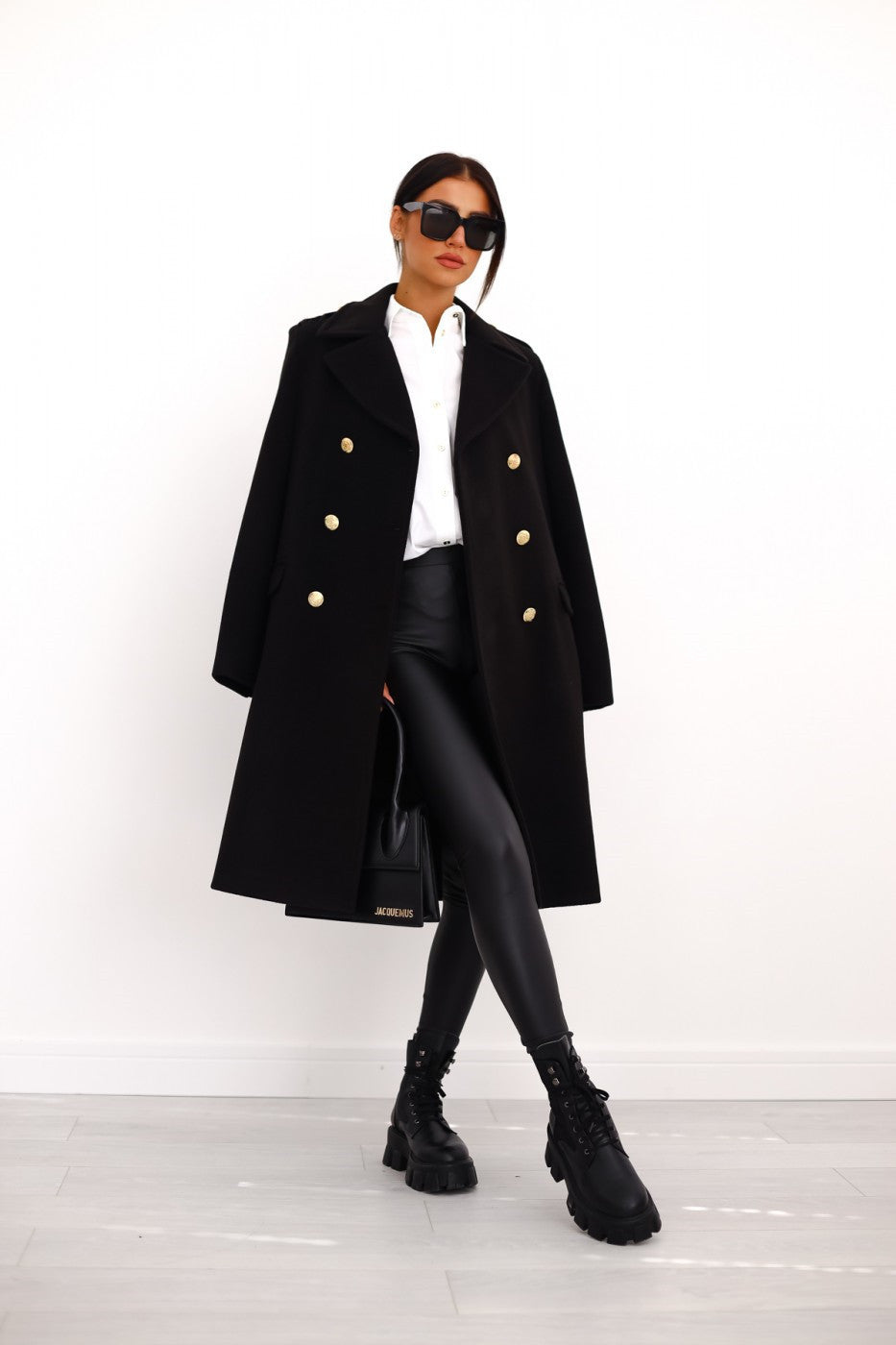 Wool Trench Coat Women | Elegant Double-Breasted Winter Coat