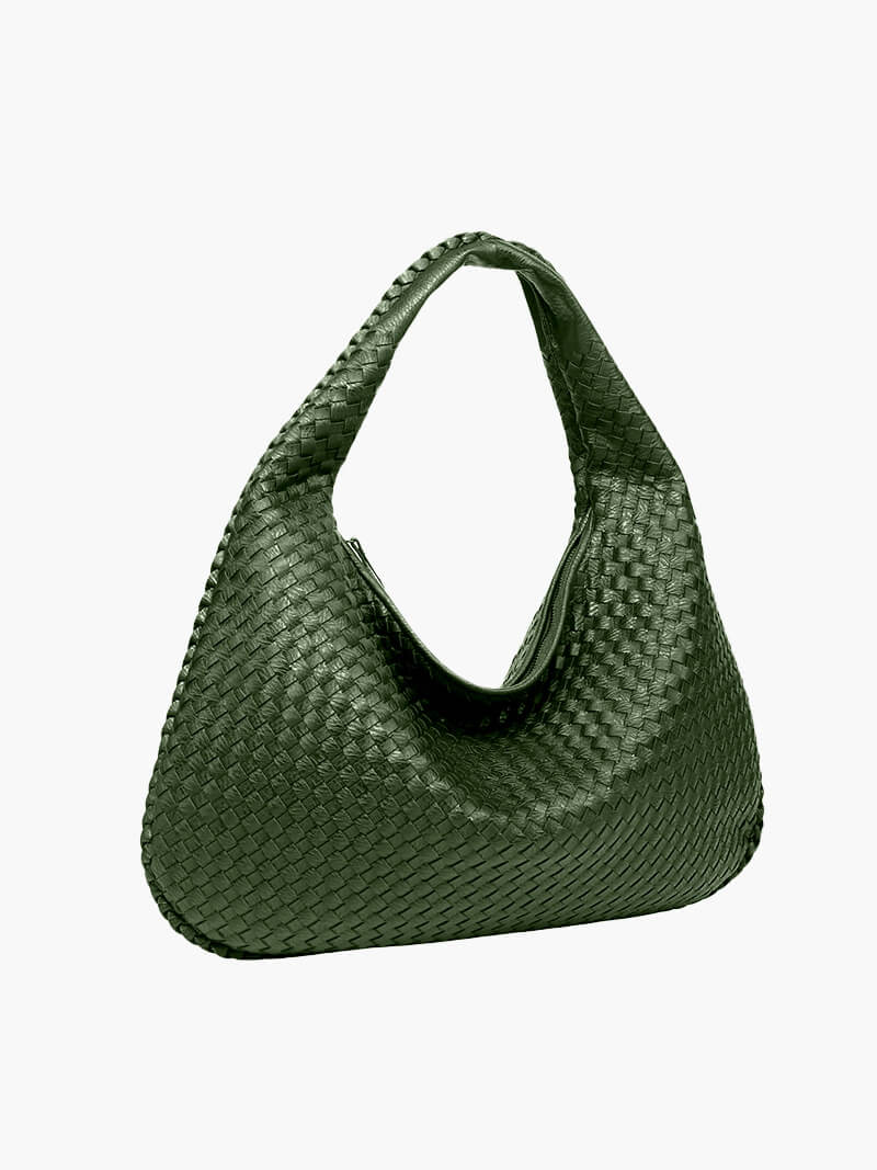 Woven Shoulder Bag | Chic Slouchy Design for Women