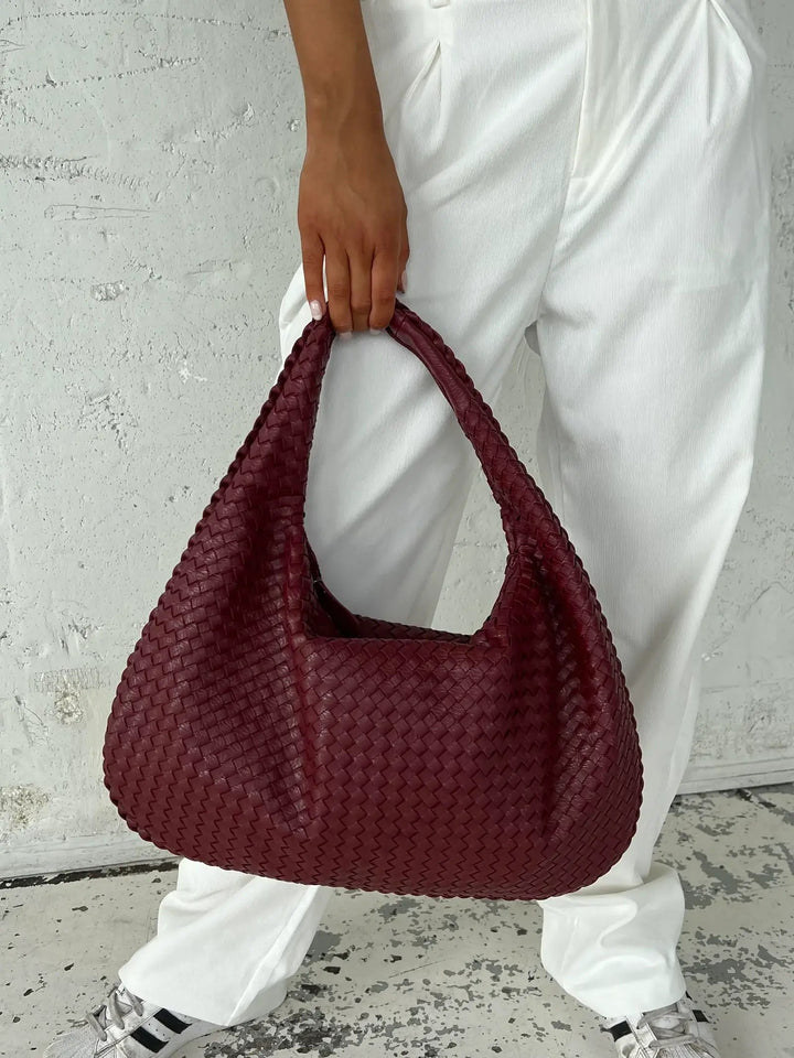 Woven Shoulder Bag | Chic Slouchy Design for Women