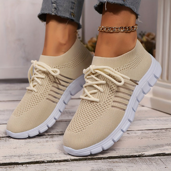 Claire | Women's Solid Color Mesh Sneakers - MORI