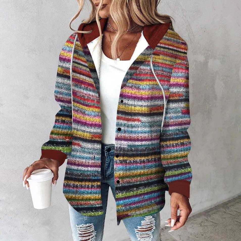 Donna | Colorful Knitted Hooded Sweater - MORI