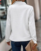 Elise Zip-Up Sweater, women's V-neck knit sweater - view 10