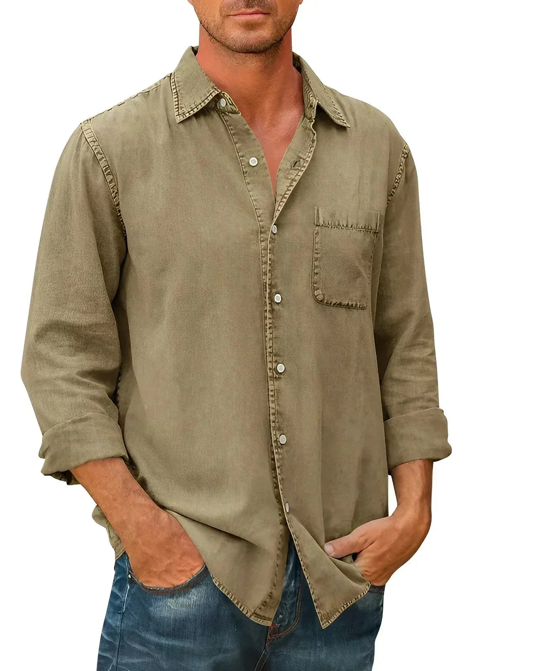 James | Casual Long-Sleeve Shirt - MORI